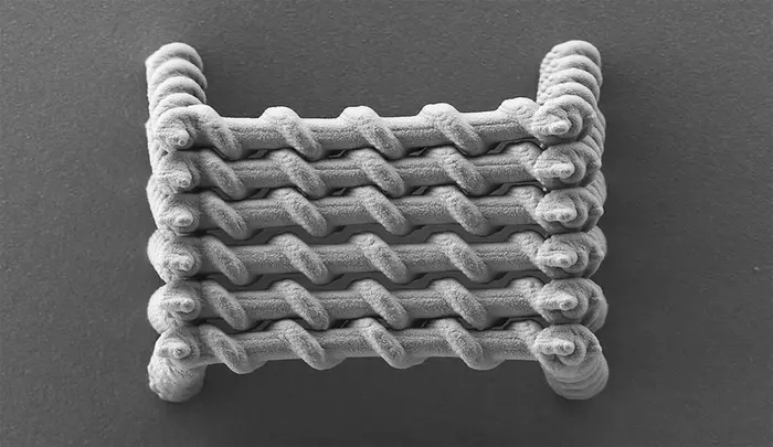 SEM image of the twisted magnetic tubes. 2025 EPFL/LMGN CC BY SA