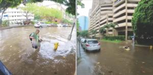 Flooding in Waikiki streets