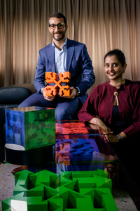 NTU Singapore Assistant Professor Matteo Seita and Ms Lakshmi Mohanbabu