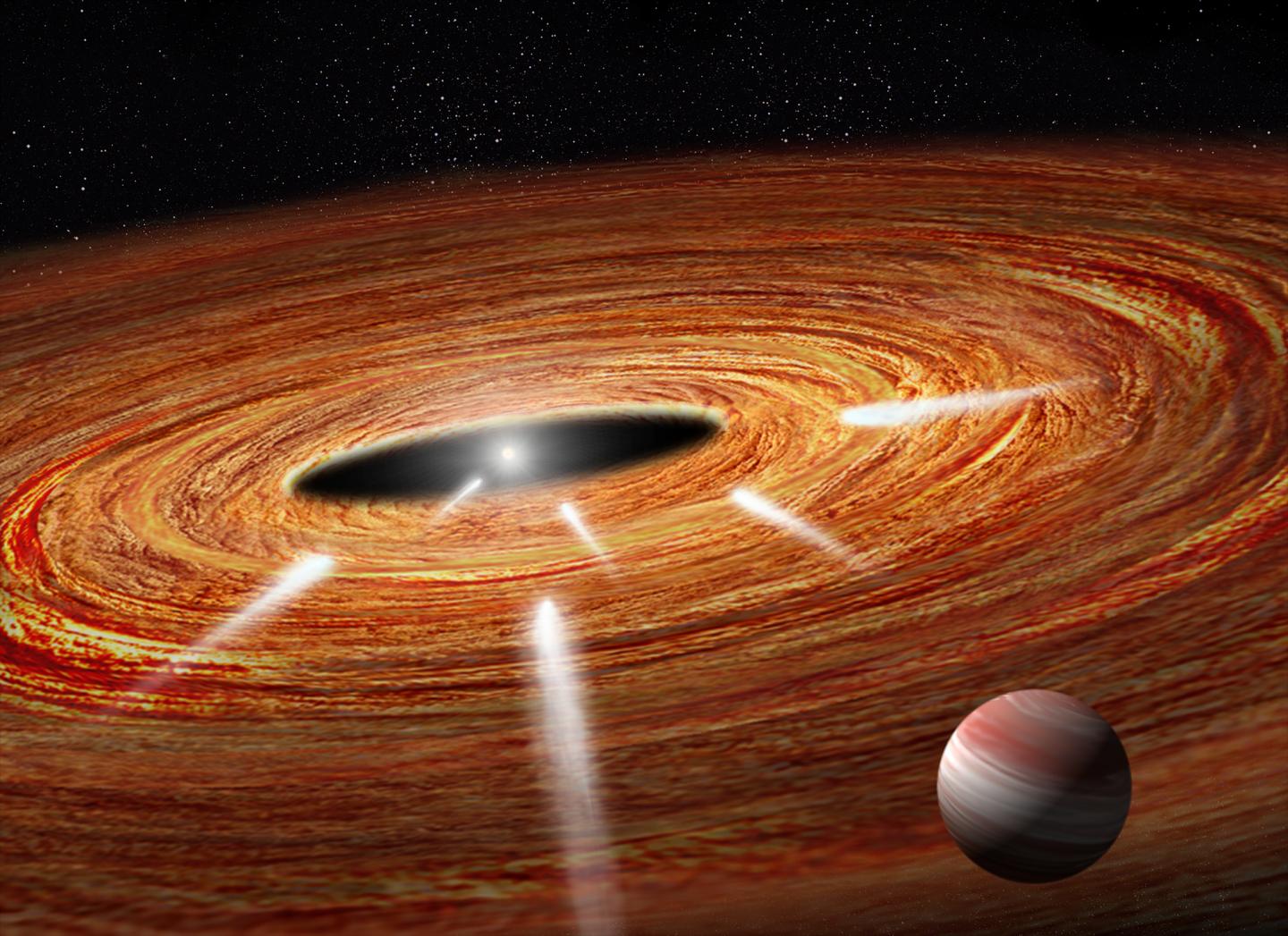 Comets Hurl Towards a Young Star