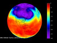 Aqua Sees Cold Air Descend Into US Dec. 11