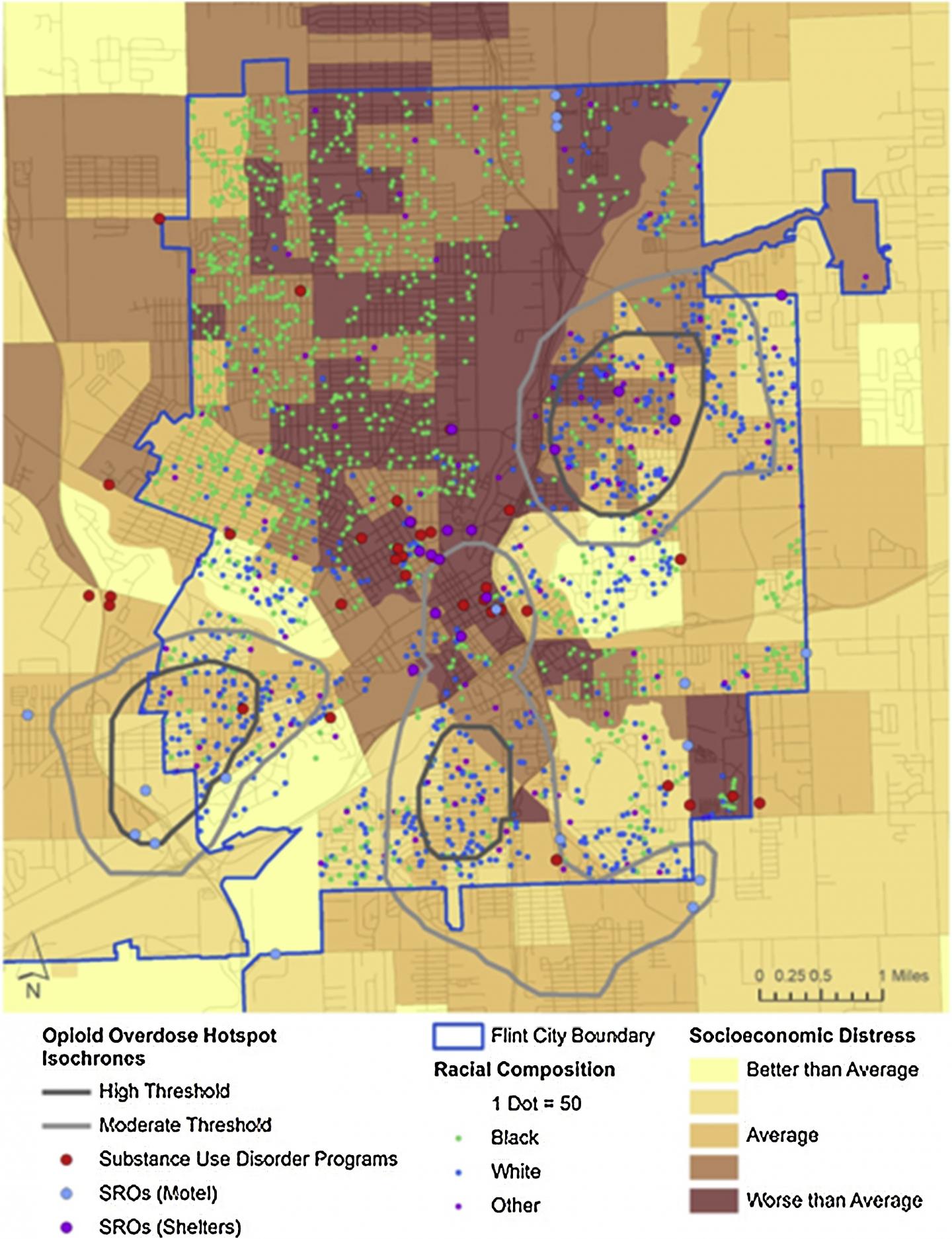 Opioid Hotspots in Flint, Mich.