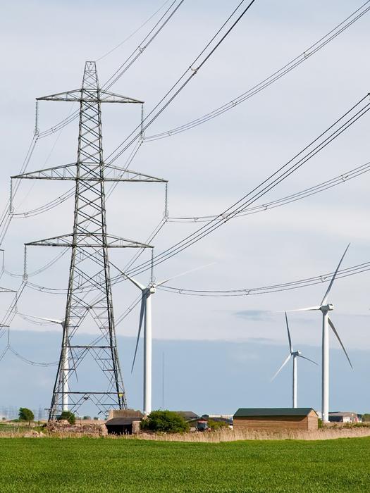 Windfarm and transmission lines
