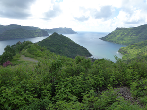 Eastern coast of Nuku Hiva, Marquesas Islands, French Polynesia.