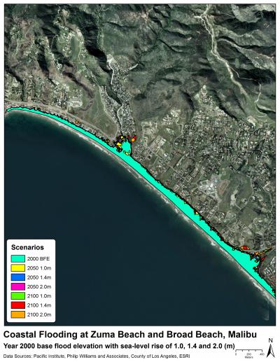 Impact of Sea Level Rise and Storm Flooding on Malibu Beaches