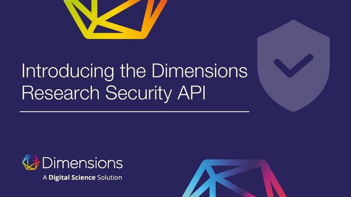 Introducing Dimensions Research Security API