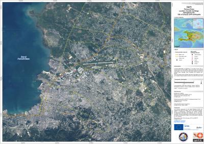 Satellite Map Over the Port-au-Prince Area of Haiti