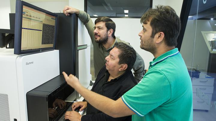 Associate Professor Arcos-Burgos. Dr. Claudio Mastronardi, And Dr. Hardip Patel, ANU