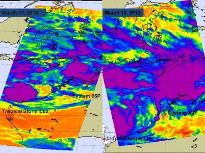NASA Spies Cyclone Lua and System 96P