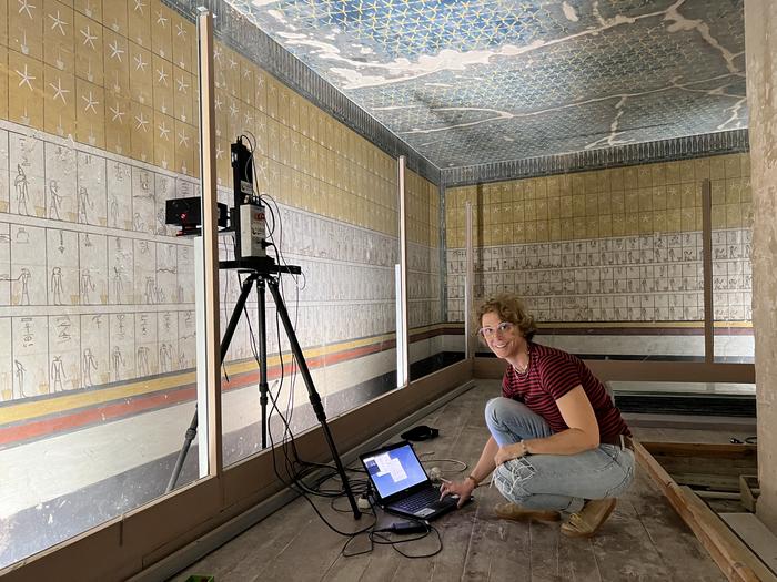 The portable laboratory opens an unprecedented window on Egyptian art