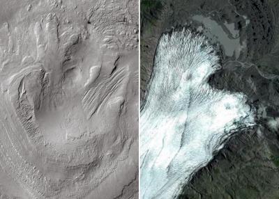 Curiosity Travels through Ancient Glaciers on Mars