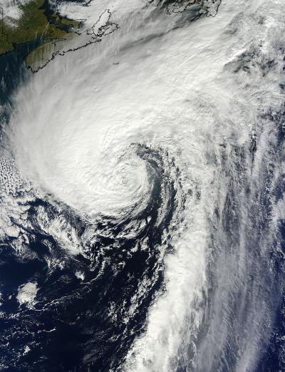 Hurricane Rafael in the North Atlantic