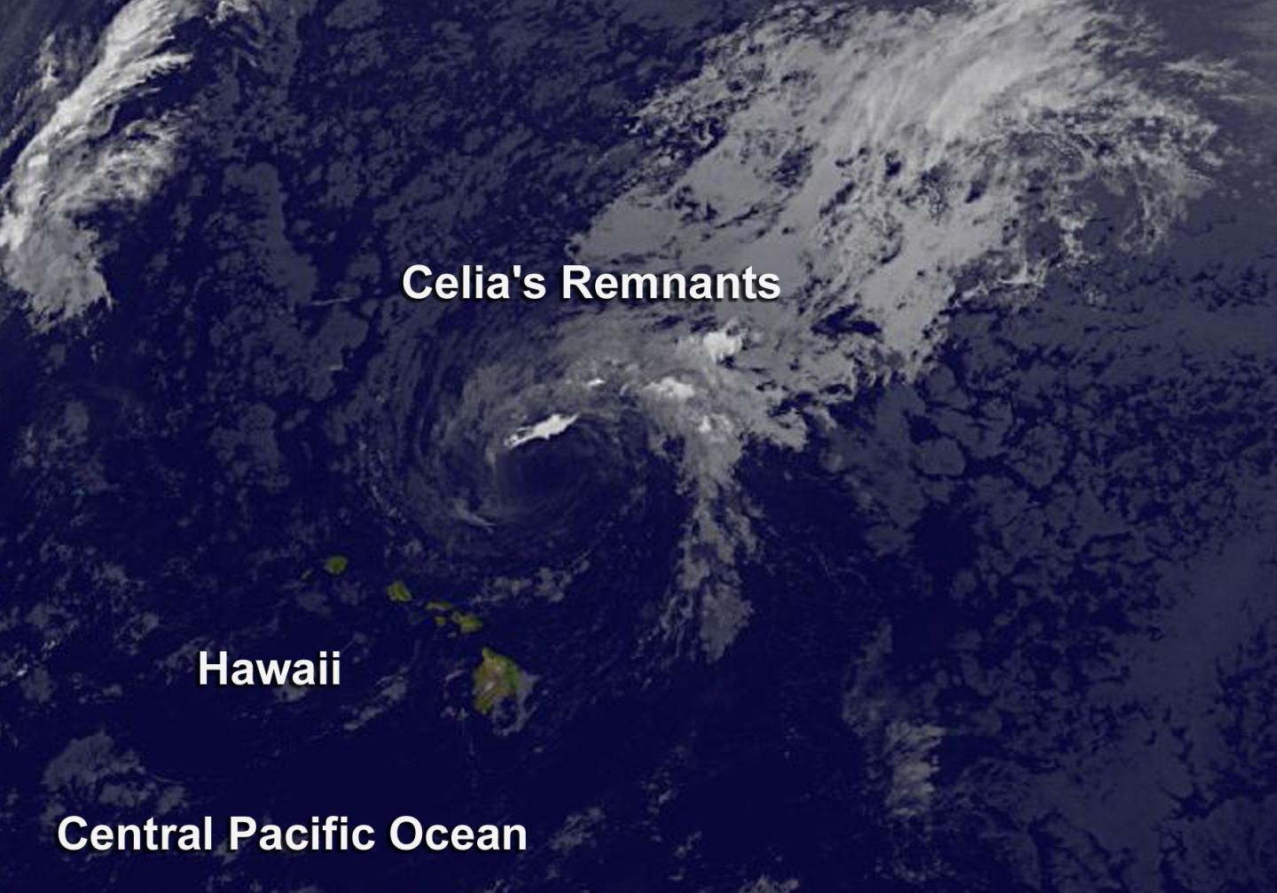GOES Image of Celia