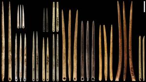 Eyed needles from the last ice age (image credit Gilligan et al 2024)