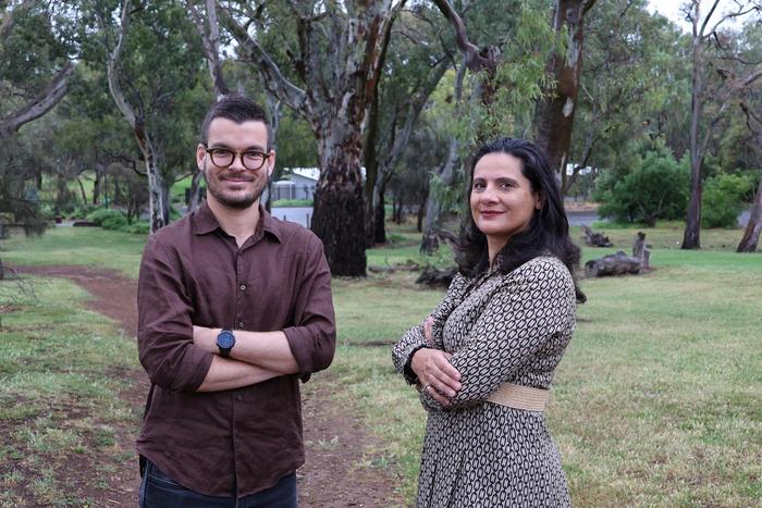 Dr Bastien Lechat and Barbara Toson, Flinders University