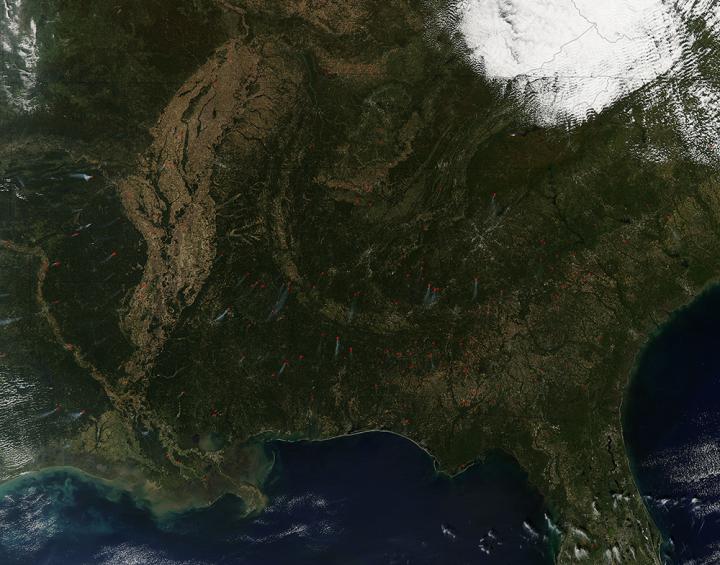Fires in the Southern United States