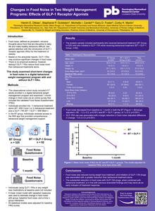 “Changes in Food Noise in Two Weight Management Programs: Effects of GLP-1 Receptor Agonists”