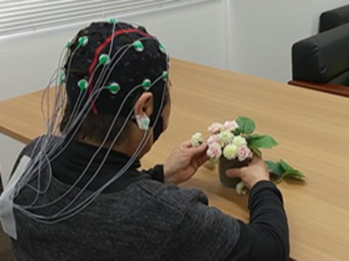 EEG and ECG measurements during flower arrangement
