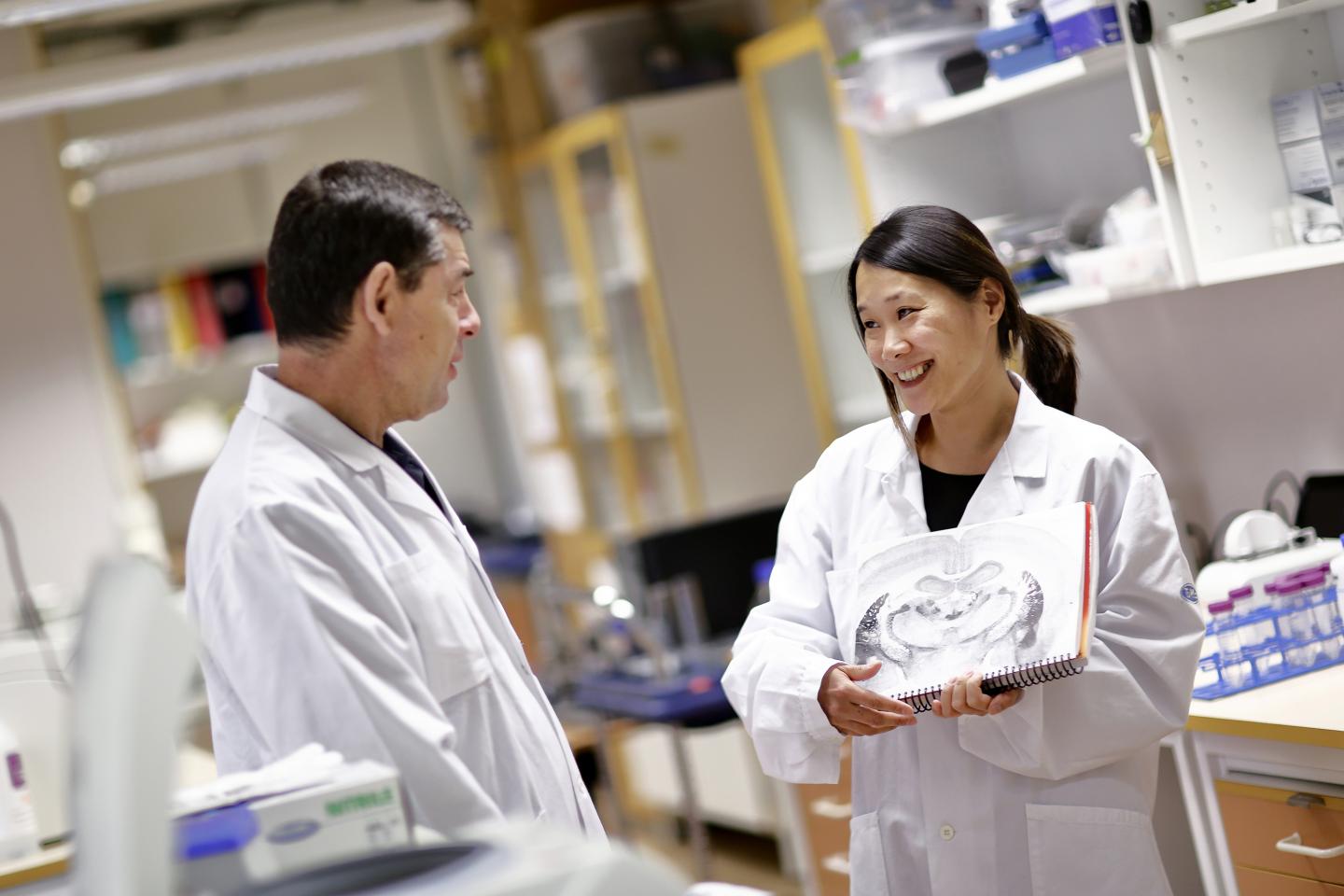 Professor Markus Heilig and Dr. Estelle Barbier, Link&#246;ping University