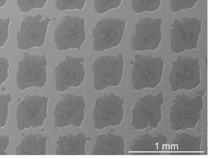 Microscopic image of the new metal matrix composite
