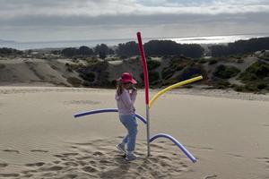 McNamara on a dune