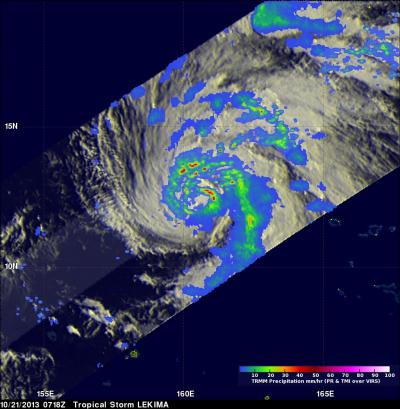 TRMM Image of Lekima