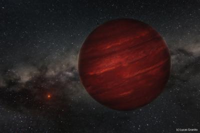 Artist's View of the Planet GU Psc b and its Star GU Psc