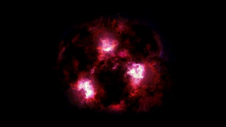 Artist's Impression of a Massive Galaxy
