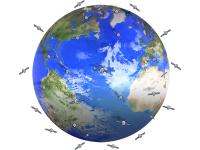 Radiometers May Be Flown on a Constellation of Satellites