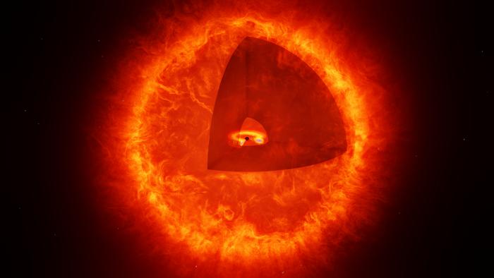 Artist’s impression of a black hole star