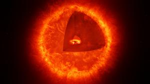 Artist’s impression of a black hole star