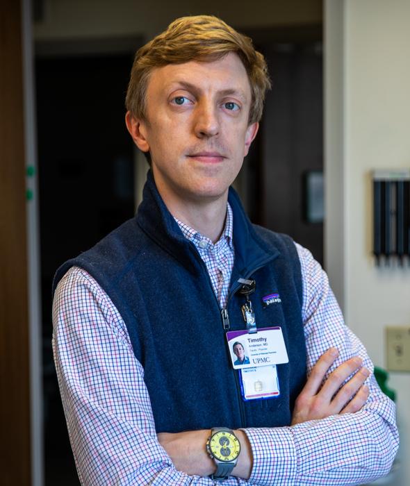 Dr. Timothy Anderson, M.D., M.A.S., a primary care physician at UPMC and health services researcher and assistant professor of medicine at the University of Pittsburgh.
