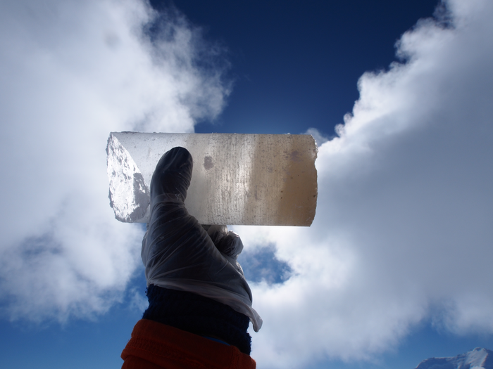 Ice core sample