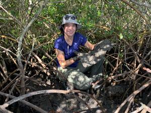 Katherine Harris collecting data