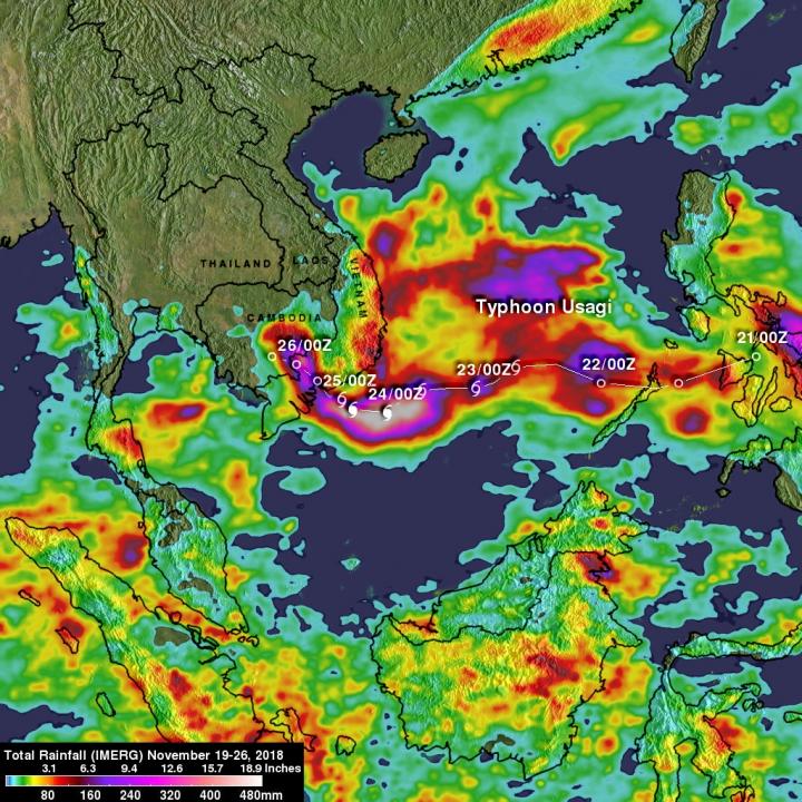 IMERG Data From 33W