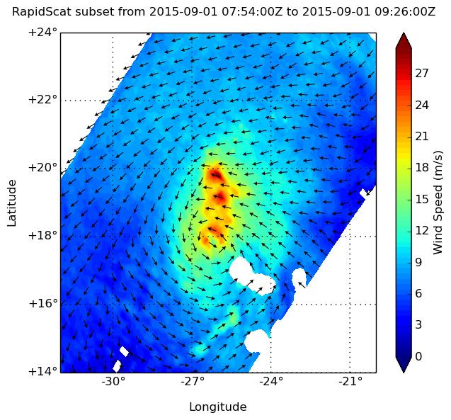 RapidScat Image of Fred