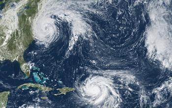 Will Future Hurricanes Resemble 2017's Jose (top) and Maria?