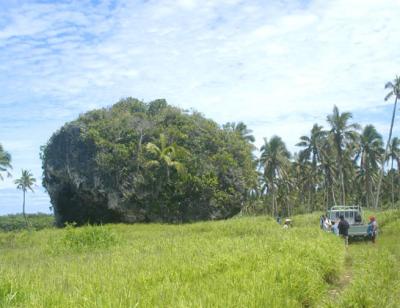 Boulder With Car