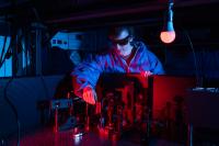 Joel Collins in the Lab