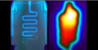 Thermofluidic Heating in 3D Printed Hydrogels