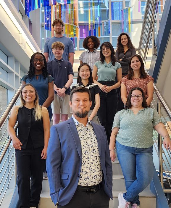 SJ Ciesielski and student researchers