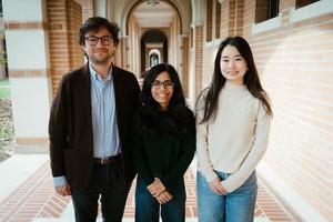 Rice’s Raudel Avila, Ritika Menghani and Amy Li