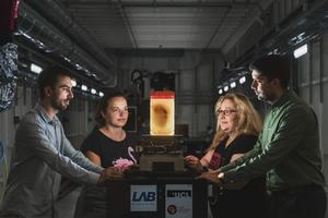 Preparing to scan human heart at the ESRF