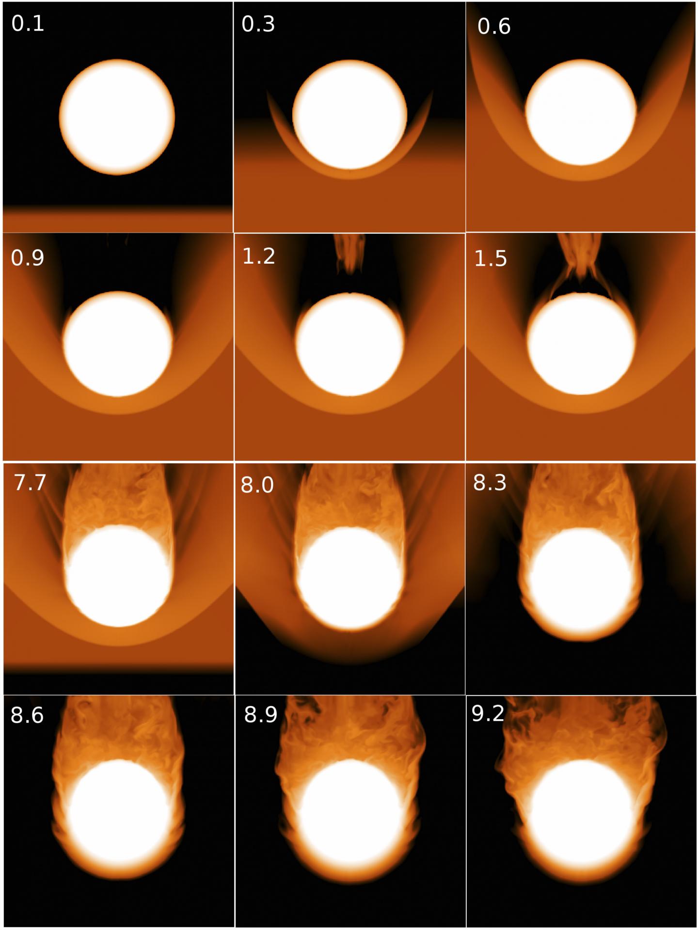 Star Disk Collision