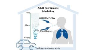 Human exposure to PM10 microplastics in indoor air