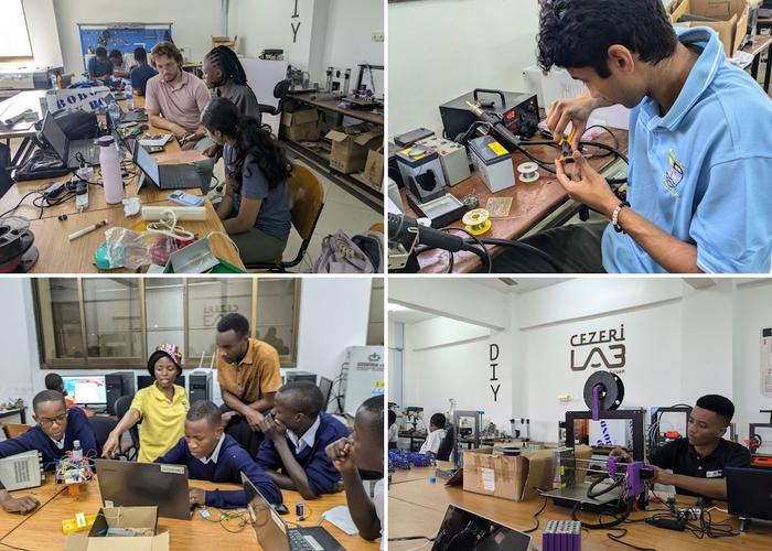 A collage of students in the innovation education network