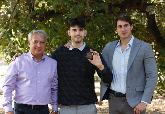 Research team (Left to right): Dr Ahmed Nasser, Dolev Fabrikant & Dr Leonidas-Romanos Davranoglou.