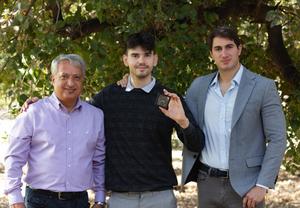 Research team (Left to right): Dr Ahmed Nasser, Dolev Fabrikant & Dr Leonidas-Romanos Davranoglou.