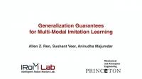 Imitation learning on a robotic arm and a wheeled robot