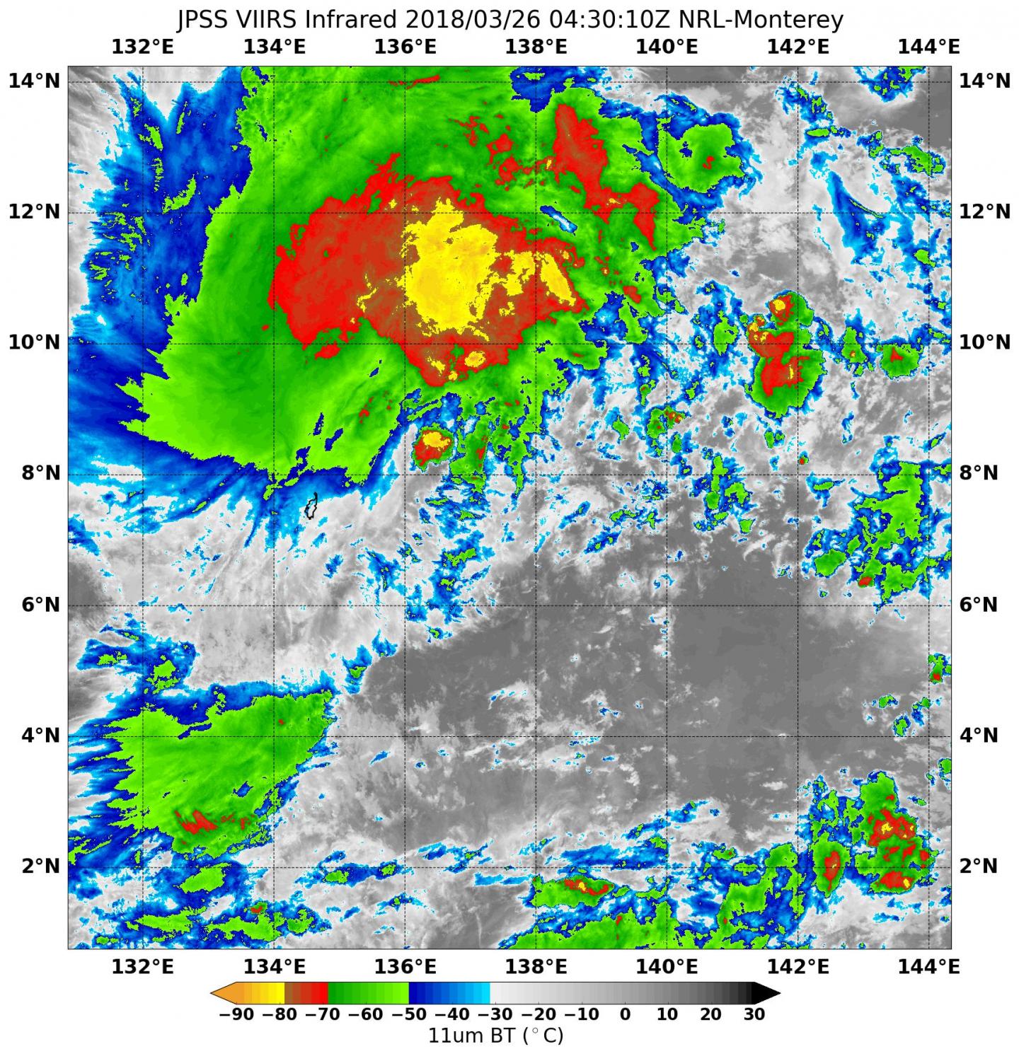Suomi NPP Image of Jelawat